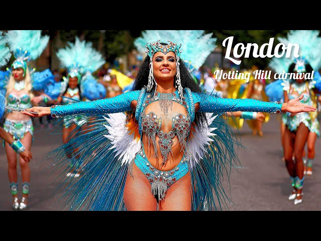 NOTTING HILL CARNIVAL 2023,  WALK TROUGH NOTTING HILL CARNIVAL LONDON , 4K VIDEO