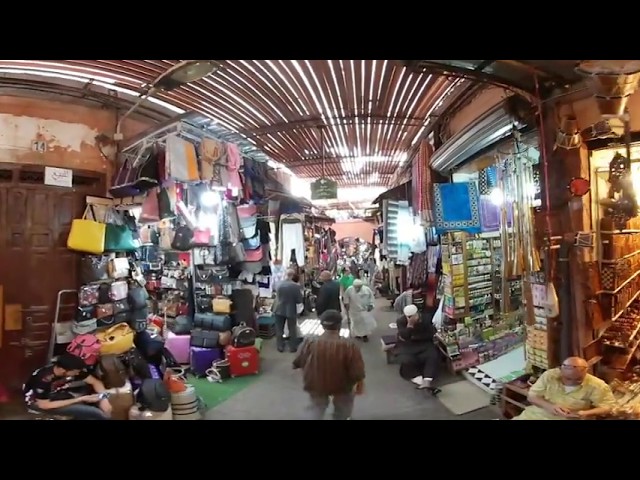 360VR tour #1: Souq of Marrakesh マラケシュのスーク 世界一周ハネムーン virtual tour