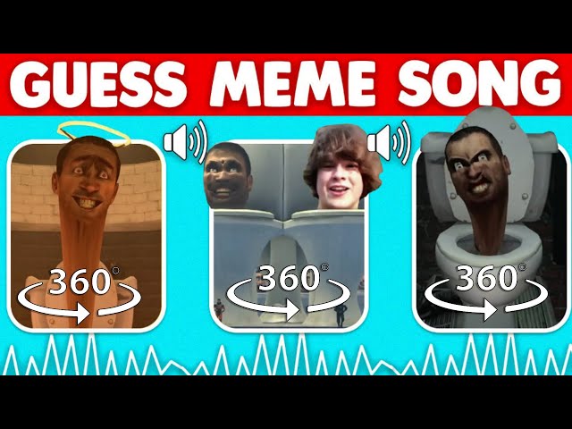 360 VR Guess Meme SONG, VOICE | Skibidi Toilet, One Two Buckle My Shoe, Ronaldo Siuuu #1