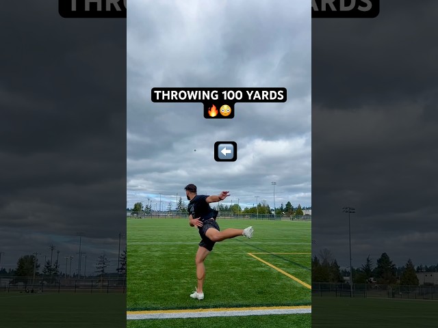 HOW FAR COULD YOU THROW THIS? 👀🚀 #qb #football