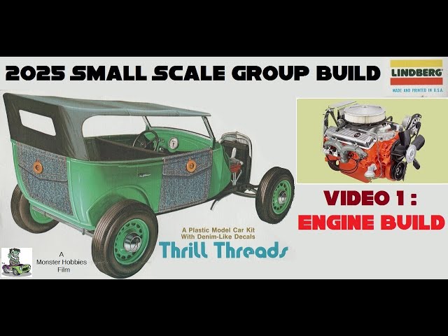 2025 small scale group build - Building The Engine For My Lindberg 1934 Ford Thrill Threads