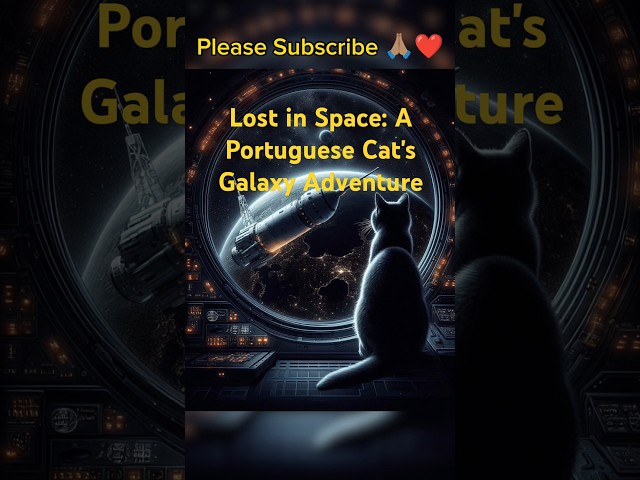 Lost in Space: A Portuguese Cat's Galaxy Adventure 😔😔 #aicat #cat #catlover #cattales