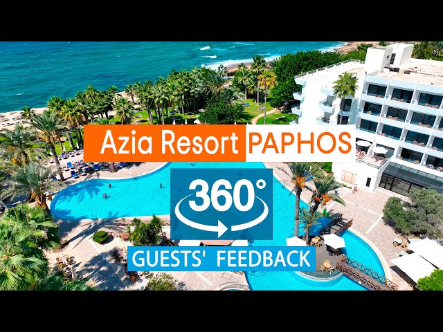 Azia Resort & Spa: VR 360° Drone Review Based on TripAdvisor. Cyprus