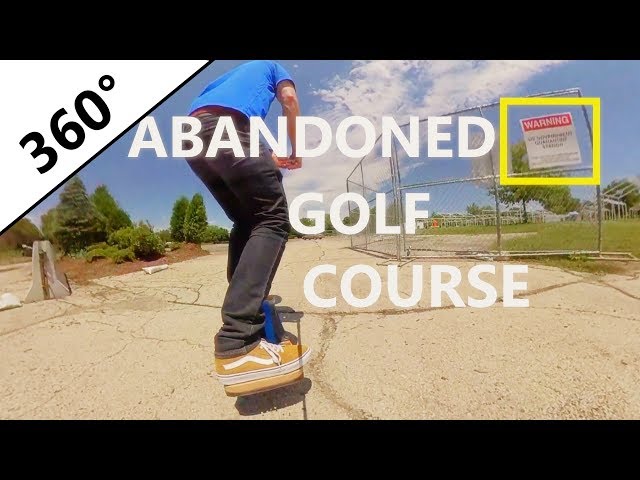 360° VR Onewheel XR ABANDONED Golf Course Tour