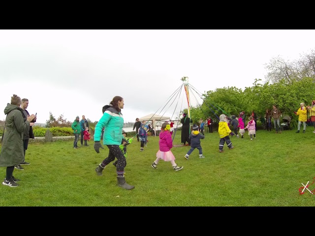 Beltane May Day Festival, Totnes, The May Pole Dance, 2021