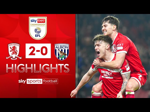 Ben Doak scores ABSOLULTE STUNNER! | Middlesbrough 2-0 WBA | Championship Highlights