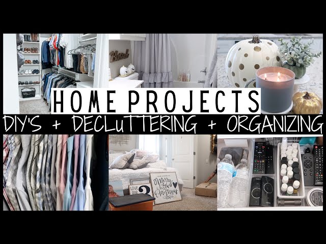 DIY HOME PROJECTS + DECLUTTERING +ORGANIZING | QUICK & EASY DIY PROJECTS | NEW ORGANIZING MOTIVATION