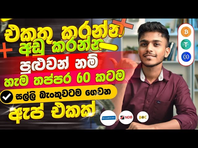 online job sinhala - online job at home sinhala - E money app sinhala - online salli hoyana karama