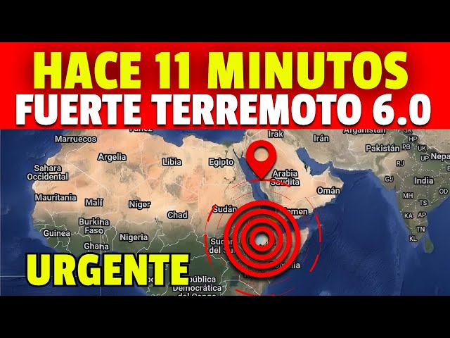 HACE 11 MINUTOS🔴OTRO FUERTE TERREMOTO SACUDE LA TIERRA M9 EN EL ESCALA DE MERCALI ! 6.0 RITCHER!