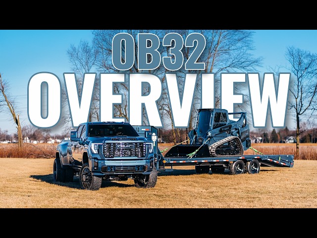 24' GMC Denali ultimate, T66 skid, loadtrail gooseneck all painted downpour metallic! OB32 Overview!