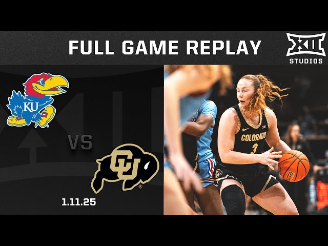 Kansas vs. Colorado (1.11.25) Full Game Replay | 2024-25 Big 12 Women's Basketball