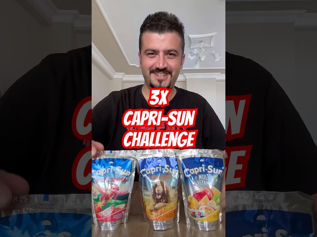 3x Capri-sun challenge #mrstar #comedy #funny #komedi #recipe