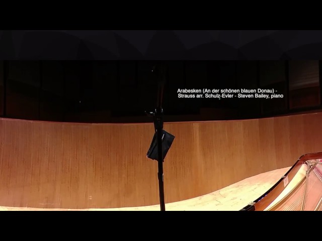 Steven Bailey, Pianist plays Blue Danube Waltzes in 360 3-D!