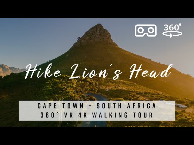 Lion's Head, Cape Town, Hike 🇿🇦 South Africa - 360° VR 4K Tour with best of Deep House Music