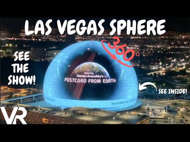 Stunning 360 VR of Postcard from Earth Inside the Las Vegas Sphere!