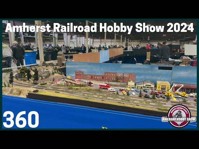 Amherst Railroad Hobby Show 2024 | 360 degree walkthough experience of the Mallory Complex