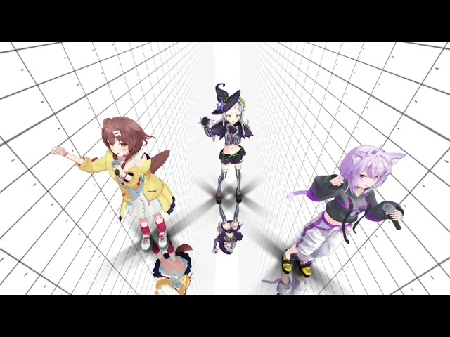 【VR180】Dream Fighter おかゆころねシオン【Hololive MMD 8K】 M injected