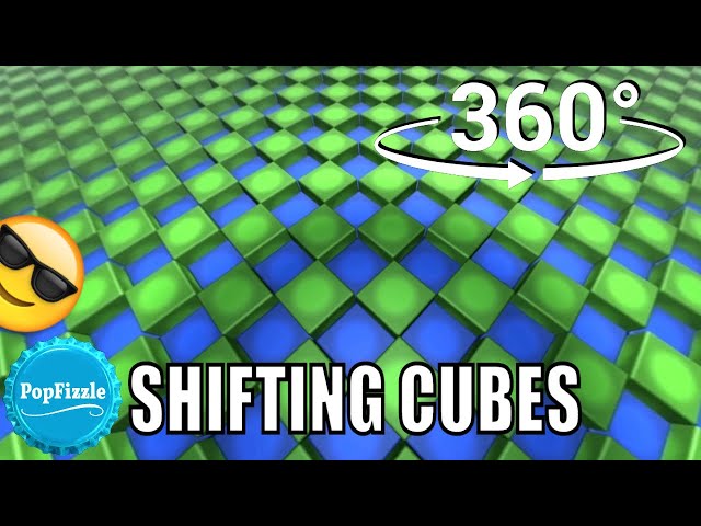 360 Video || Shifting Cubes || Relaxing Animation VR