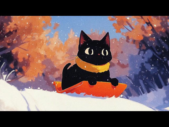 Chill Snowboarding ❄️ Lofi Hip Hop Upbeat ❄️ Winter Chillout moment