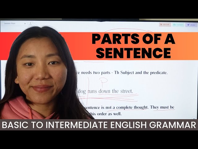 UNIT 11: PARTS OF A SENTENCE | ENGLISH GRAMMAR COURSE | དབྱིན་ཡིག་བརྡ་སྤྲོད་སློབ་ཚན།