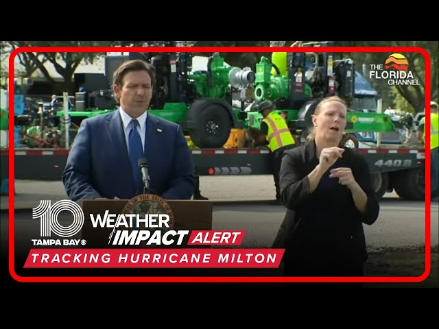 LIVE: Florida Gov. Ron DeSantis gives update on Hurricane Milton from Ocala