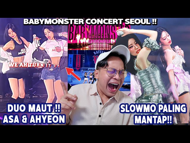 SLOWMO ASA & AHYEON BAHAYA!! BABYMONSTER WORLD TOUR CONCERT!! Nonton Tiktok 93 #ntkali