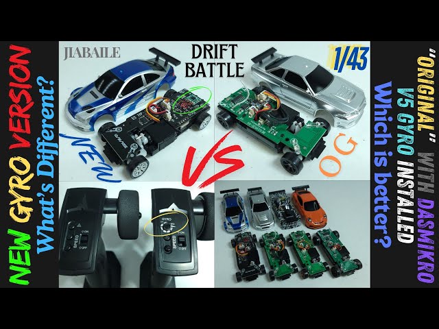 *NEW Version with Gyro* Jiabaile 1/43 RC Car Review, Test Drive VS OG Version with DasMikro V5 Gyro