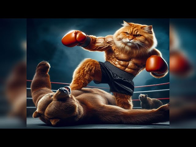 🙀 Cats Revenge - Facing Grizzly in the Ring After Father's Tragic Death! 🐾💥 #catstory #drama #sad