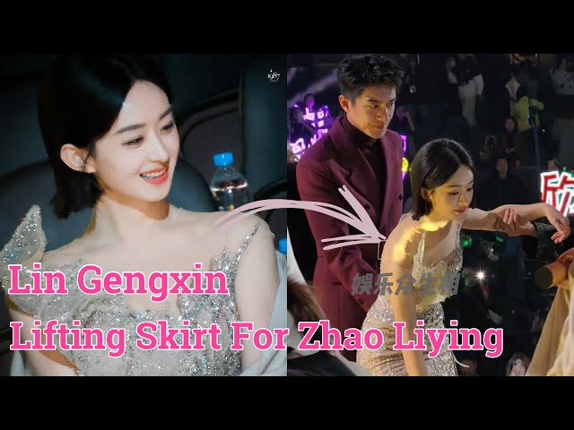 The Moment Lin Gengxin Lifted Zhao Liying's Skirt Caused a Fever on Social Media