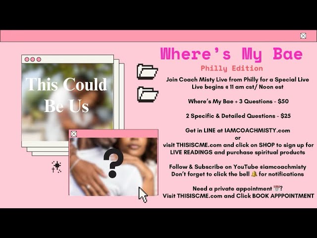 Where’s My Bae? with Coach Misty part 1