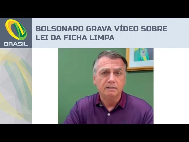 Bolsonaro grava vídeo e expõe a verdade sobre a Lei da Ficha Limpa