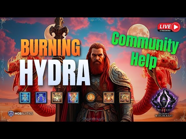 [Diablo 4] Burning Hydra Sorceress || Community Help || Giveaways || Part 10