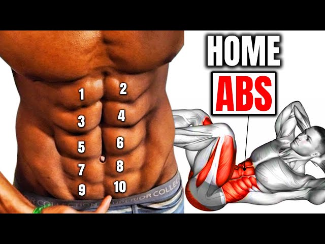 10 Best Six Pack Abs Exercises💪| No Equipment Abs Workout