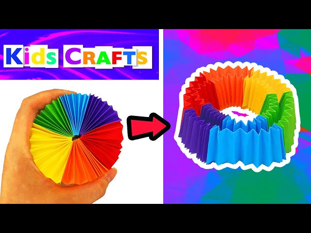 ADORABLE Rainbow PAPER CRAFTS Idea | Kids Craft DIY Origami اوريغامي 折り紙 оригами 종이접기