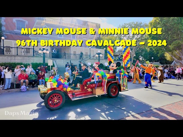 Mickey Mouse & Minnie Mouse 96th Birthday Cavalcade at Disneyland | November 18, 2024