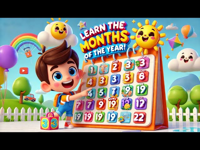 Months of the Year Song for kids #months #english #englishforbeginners #englishforkids