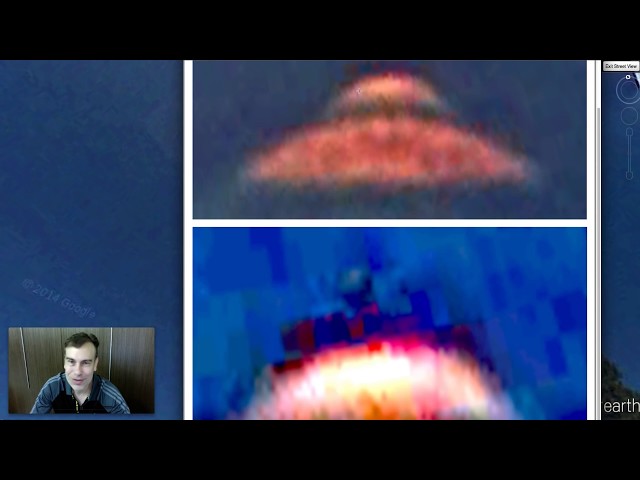 UFO With Alien Head Sticking Out On Google Earth Map, June 2014, UFO Sighting News.