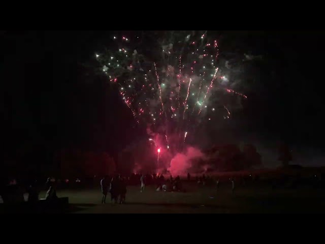 Plains Township National night out fireworks display