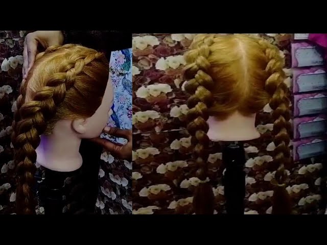 How to : Double Dutch Braid Hairstyle l Easy and Fency