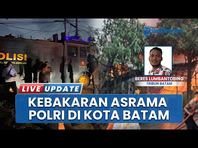 Kebakaran Hebat Guncang Asrama Polri di Kepri, Kepanikan Pecah! Diduga Dipicu Adanya Arus Pendek