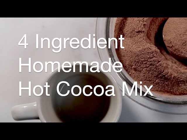 4 Ingredient Homemade Hot Cocoa Mix | AnOregonCottage.com