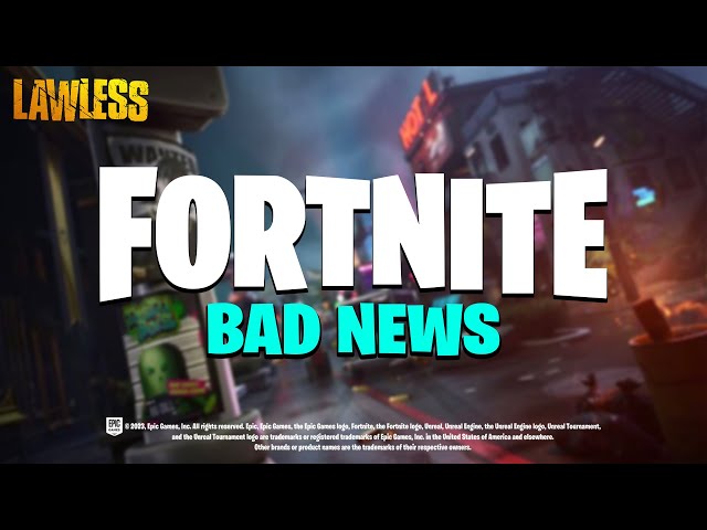 SAD NEWS.. (Fortnite Season 2)