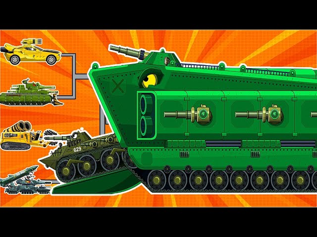 MEGA BOSS: RADIACTANIATANIC vs MEGA TANK - Cartoons about tanks