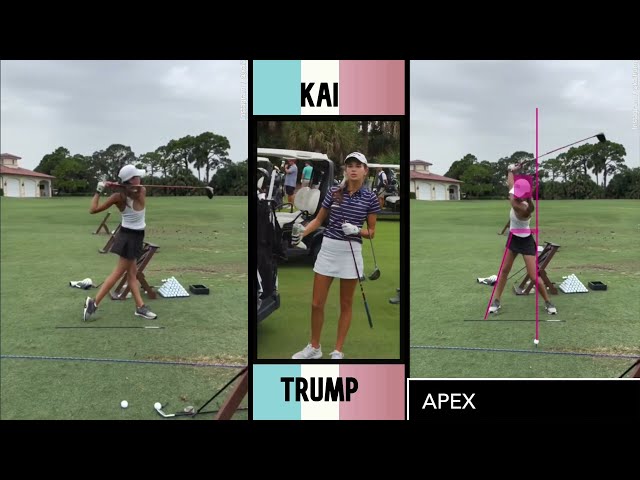 Kai Trump Golf Swing Study - Excellent Example of Dynamic Control