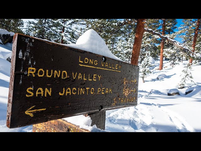 Snow Hiking Mt. San Jacinto From Tram - 4K - Pre-Winter Vlog