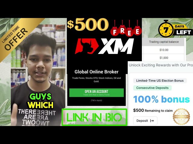 No More Demo Trading❌| Get Free $500 💸by XM Broker| 💯Watch Before 1 November ❤️