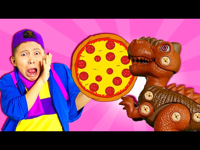 Dino Dino Give My Pizza | Kids Songs and Nursery Rhymes | @Dominoki Kids Songs