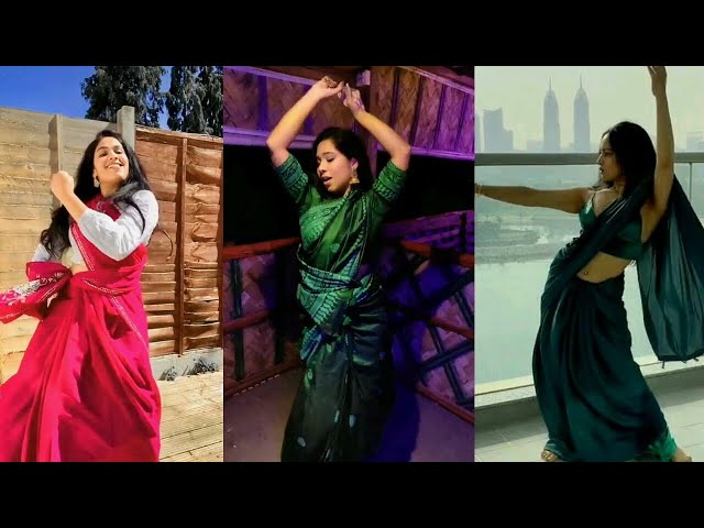 CUTE GIRLS DANCE REELS VIDEO/TAMIL SARI TIKTOK VIDEO/TRENSING VIRAL VIDEO