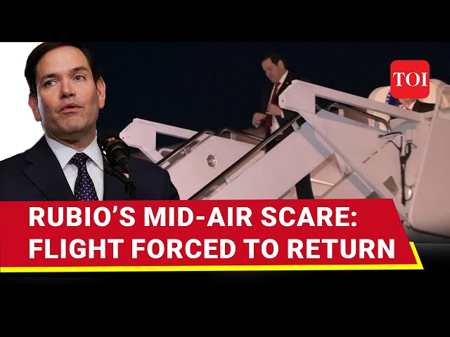 Trump’s Diplomatic Mission Disrupted? Marco Rubio’s Flight Forced To Turn Back Mid-Air | Details