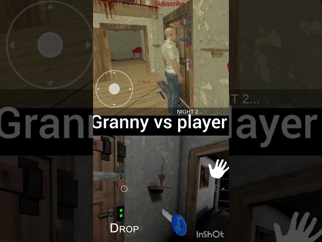 I MAKE GRANNY AND PLAYER DOOR ESCAPE #granny #horror #game #player